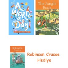 Bloomsbury Collins A Word A Day: 365 Words For Curious Minds + Robinson Crusoe + The Jungle Book Hediye