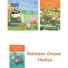 Bloomsbury Peppa Pig: Peppa At The Petting Farm + Robinson Crusoe + The Jungle Book Hediye