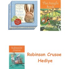 Bloomsbury Night Night Peter Rabbit: Cloth Book + Robinson Crusoe + The Jungle Book Hediye