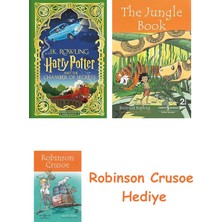 Bloomsbury Harry Potter And The Chamber Of Secrets: Minalima Edition + Robinson Crusoe + The Jungle Book Hediye