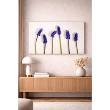 Artease Dekoratif Mor Sümbüller Kanvas Tablo