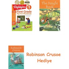 Bloomsbury First Grade Acitivity Book + Robinson Crusoe + The Jungle Book Hediye