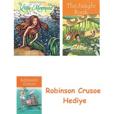Bloomsbury The Little Mermaid: The Classic Fairy Tale With Super-Sized Pop-Ups! + Robinson Crusoe + The Jungle Book Hediye