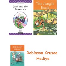 Bloomsbury Jack And The Beanstalk: Level 1 + Robinson Crusoe + The Jungle Book Hediye