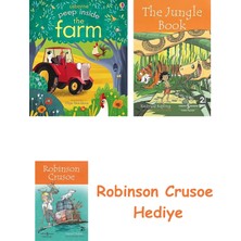 Bloomsbury Peep Inside The Farm + Robinson Crusoe + The Jungle Book Hediye