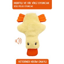 Normadia Sesli Köpek Oyuncağı Çekiştirmeli Vikvikli ve Hışırdayan Peluş
