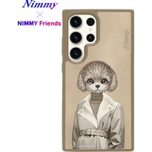 Nimmy Samsung Galaxy S25 Ultra | MagSafe Uyumlu 3D Gerçek Nakışlı Köpek Figürlü Fashion Kılıf
