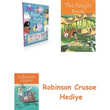 Bloomsbury Peppa Pig: Peppa And Friends Magnet Book + Robinson Crusoe + The Jungle Book Hediye