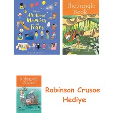 Bloomsbury All About Worries And Fears + Robinson Crusoe + The Jungle Book Hediye