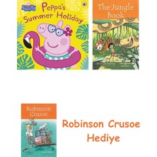 Bloomsbury Peppa Pig: Peppa's Summer Holiday + Robinson Crusoe + The Jungle Book Hediye