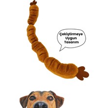 Normadia Yumuşak Peluş Sosis Köpek Oyuncağı, Dayanıklı Çekiştirme Eğlencesi