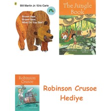 Bloomsbury Brown Bear, Brown Bear, What Do You See? + Robinson Crusoe + The Jungle Book Hediye