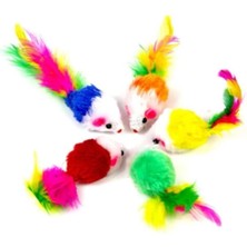 Normadia Sesli Kedi Fare Oyuncak Seti, 5 Adet, Çakıl Tasarım, 5 Cm, Eğlence Dolu