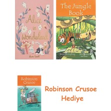Bloomsbury Alice In Wonderland + Robinson Crusoe + The Jungle Book Hediye