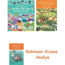 Bloomsbury Little Children's Under The Sea Activity Book + Robinson Crusoe + The Jungle Book Hediye