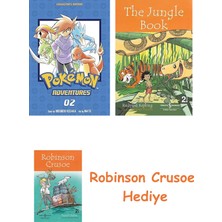 Bloomsbury Pokémon Adventures Collector's Edition, Vol. 2 + Robinson Crusoe + The Jungle Book Hediye