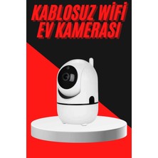 Najmaddin Baby Kamera Kablosuz 720P Beyaz 360 Derece Wifi Kamera Full Hd 1080P