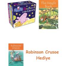 Bloomsbury Peppa Pig: Bedtime Little Library + Robinson Crusoe + The Jungle Book Hediye