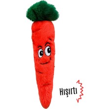 Normadia Sesli Peluş Havuç Köpek Oyuncağı, Hışırtılı, Ergonomik ve Uyku-Oyun Arkadaşı