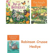 Bloomsbury Pop-Up Butterflies + Robinson Crusoe + The Jungle Book Hediye