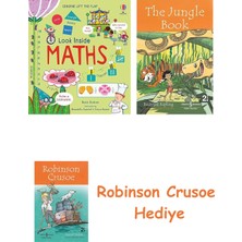Bloomsbury Look Inside Maths + Robinson Crusoe + The Jungle Book Hediye