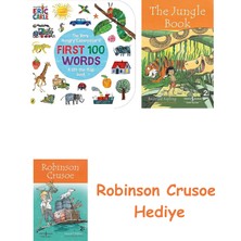 Bloomsbury The Very Hungry Caterpillar's First 100 Words + Robinson Crusoe + The Jungle Book Hediye
