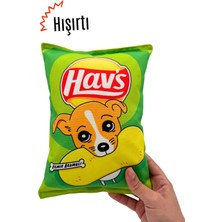 Normadia Peluş Cips Şeklinde Sesli Köpek Oyuncağı, Eğlenceli ve Yumuşak Tasarım