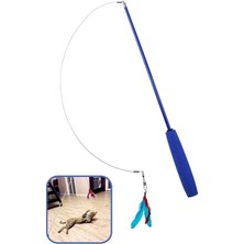 Normadia Esnek Peluş Kedi Oyuncaklı Teleskopik Oltalı Eğlence Seti