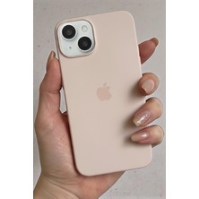 Pronorth IPhone 13 - 14 Uyumlu Kılıf Logolu Lansman Soft Yumuşak Içi Kadife Silikon Kapak
