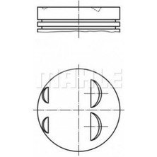 Mahle Motor Kıtı Piston Segman Gömlek Megane R19 Clıo Expres Kangoo 1.41 E6J E7J 75.80MM / Std 7701465037 6001543007 (4 Adet)