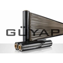 Güyap Yapı Tekstil Palet Siyah Streç Film  50 cm x 240 Mt.   [ 1 Adet- 17 Micron - 240 Metre - 2.200 gr ]