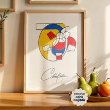 Persona Istanbul Mekanik Soyutlama - Bauhaus Tarzı Geometrik Poster (Çerçevesiz)