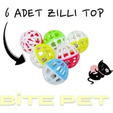 Normadia 6 Adet Kedi Oyun Topu, Eğlence ve Aktiflik Için Renkli Toplar