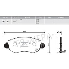 SANGSIN On Fren Balatası Transıt 5184 2001-2006 A.ceker 4077636 YC152K021AC WVA23577
