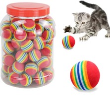 Normadia Renkli Kedi ve Köpek Topu 3.5 Cm, Eğlence ve Oyunculuk Için Ideal