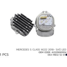 Niken Mercedes S Class W222 2018-SAĞ LED Mod A2229069104 A2229069104