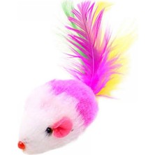 Normadia Tüylü Çakıl Sesli Fare Kedi Oyuncağı 7cm, Eğlenceli ve Sevimli Aksesuar