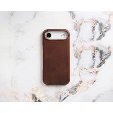 buğrahayalin iphone 17 Air Deri Kılıf, Ince El Yapımı Deriden Kapak, Magsafe Qi Kablosuz Şarj