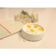 Serenity Sanat El Yapımı Papatya Kase %100 Doğal Soya Wax Kokulu Mum