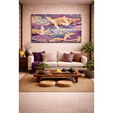 Artease Dekoratif Nostaljik Leylekler Kanvas Tablo