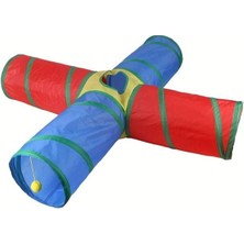 Normadia Renkli Çoklu Yollu Kedi Oyun Tüneli, Eğlence ve Egzersiz Için Mükemmel