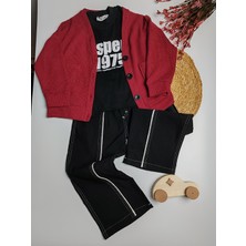 Moda Rüyası Gofre Hırkalı 3’lü Erkek Çocuk Alt Üst Takım – 5-12 Yaş