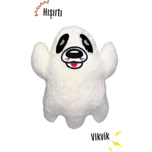 Normadia Sesli Peluş Hayalet Köpek Oyuncağı, Cadılar Bayramı Teması, Eğlenceli ve Sevimli