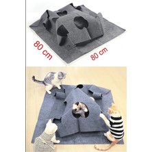 Normadia Renkli ve Eğlenceli Büyük Boy Kedi Tüneli, Konforlu Evcil Hayvan Oyuncağı