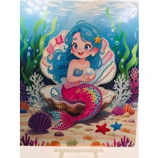 Duck Hoby 21X25 Çocuklar Için Boncuklu Taşlı Mozaik Elmas Boyama Goblen Pano Tablo Resim Boncuk Puzzle Diamond Painting