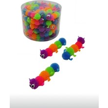 Normadia Renkli Tırtıl Kedi Oyuncakları Seti, 3'lü Eğlence Paketi