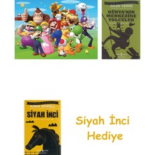 Ravensburger, 1000P Puzzle Super Mario, Yetişkin Puzzle + Dünyanın Merkezine Yolculuk + Siyah Inci Hediye