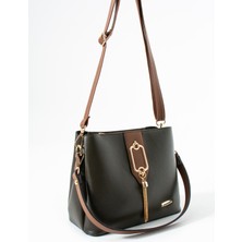 ÖZER-1438 Sanmorris Ayarlanabilr Çapraz Askılı Suni Deri Kadın El ve Omuz Çantası