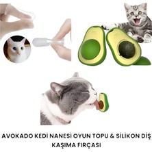 Normadia Kedi Avokado Nane ve Silikon Diş Kaşıma Fırçası Seti