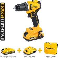 Sgs Darbesiz Akülü Vidalama Seti 20W 2X2.0AH 45NM